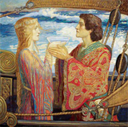 iseult & tristan, by john duncan